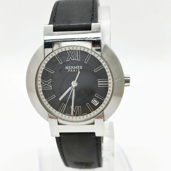 Hermes Watch N01.710 36mm Women's Black 360-082325 - Picture 1 of 9